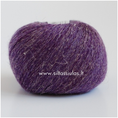 Wool Linen 58 tamsiai violetinė